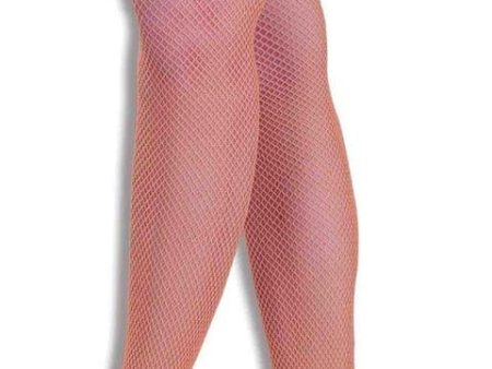 80 s Neon Orange Adult Costume Fishnet Tights Sale