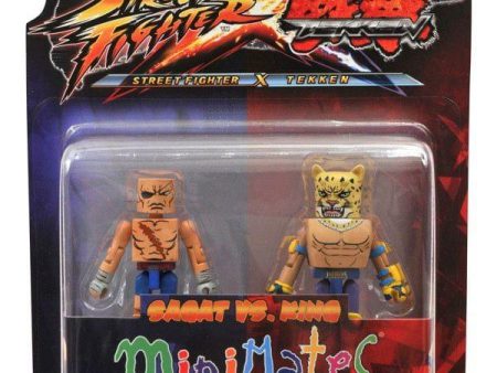 Street Fighter X Tekken Minimates Figure 2 Pack Sagat vs King For Sale