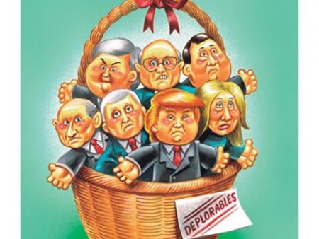 Garbage Pail Kids Disg-Race To The White House Deplorable Donald #67 Supply