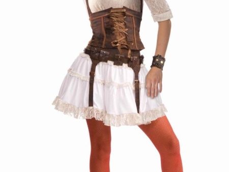 Steampunk Sally Costume wCorset Adult For Cheap