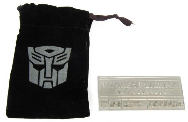 Transformers Mp-01B Black Convoy Collector Plaque by Takara Fashion