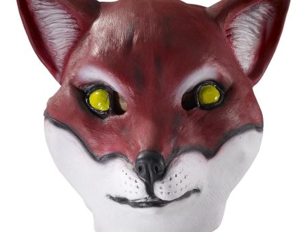 Deluxe Latex Animal Mask Adult: Red Fox Cheap