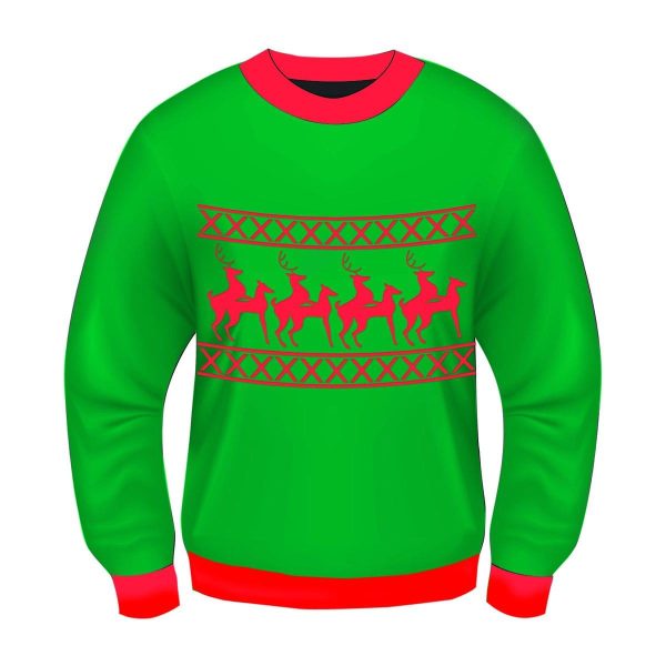 Ugly Christmas Humping Reindeer Adult Sweater Online Hot Sale