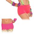 Club Candy Solid Neon Costume Booty Shorts Adult: Pink Supply