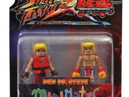 Street Fighter X Tekken Minimates Figure 2 Pack Ken vs Steve Cheap