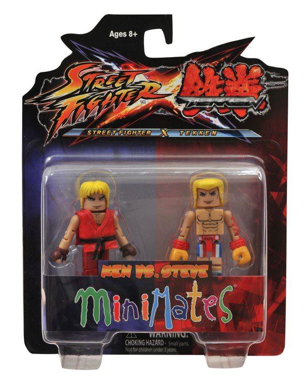 Street Fighter X Tekken Minimates Figure 2 Pack Ken vs Steve Cheap