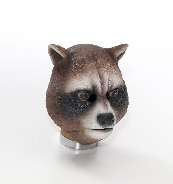 Latex Animal Costume Mask Adult: Raccoon Online