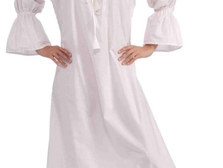 White Medieval Chemise Costume Undergarment Adult Plus Supply