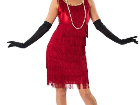 1920s Red Flapper Women s Costume Dress Cheap