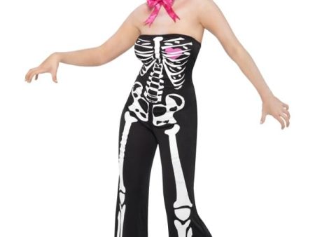 Sassy Disco Skeleton Costume Adult Cheap