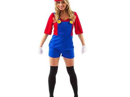 Female Super Plumber  Mario Adult Costume Online