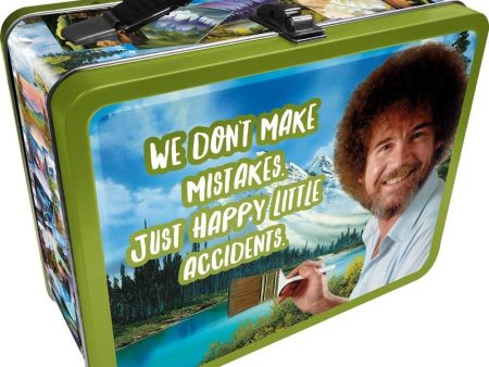 Bob Ross  Happy Accidents  Collectible Tin Lunchbox Cheap