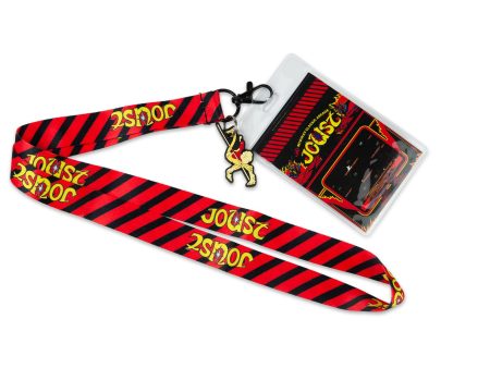 Midway Arcade Games Lanyard w  ID Holder & Charm - Joust Hot on Sale