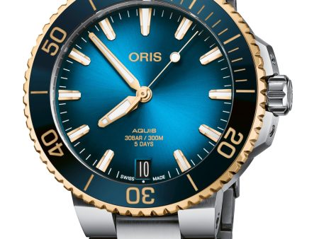 ORIS AQUIS DATE CALIBRE 400 Dive Watch 41.5mm 01 400 7769 6355-07 8 22 09PEB Fashion