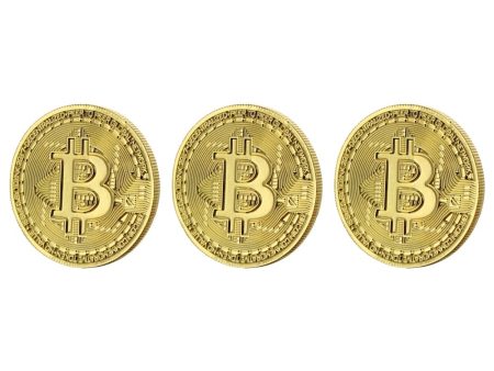 Bitcoin Gold Plated 3 Piece Replica Set – Collector’s Premium Quality Prop Money Fashion