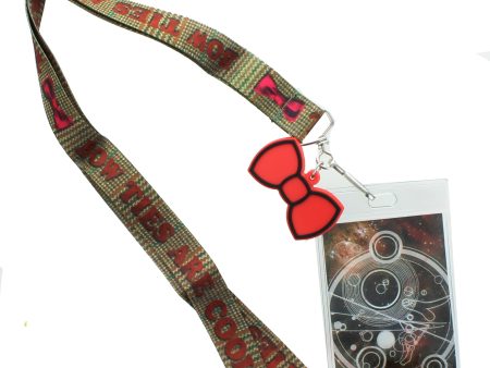 Doctor Who Bow Ties Are Cool with 2D Bow Tie Lanyard Charm Hot on Sale