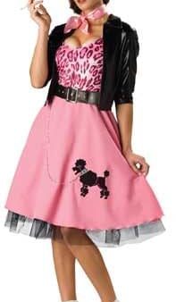 50 s Bad Girl Poodle Skirt Costume Adult For Sale