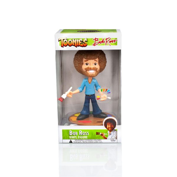 TOONIES BOB ROSS 6.5  VINYL FIGURE COLLECTIBLE | FULL COLOR VERSION Online Sale