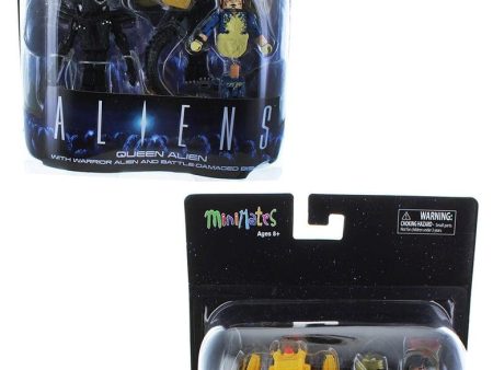 Aliens Deluxe Minimates Set of 2, Queen Alien & Power Loader Cheap