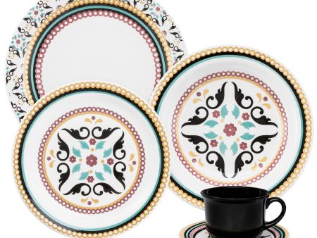 Floreal Luiza 20 Pieces Dinnerware Set Service for 4 Discount