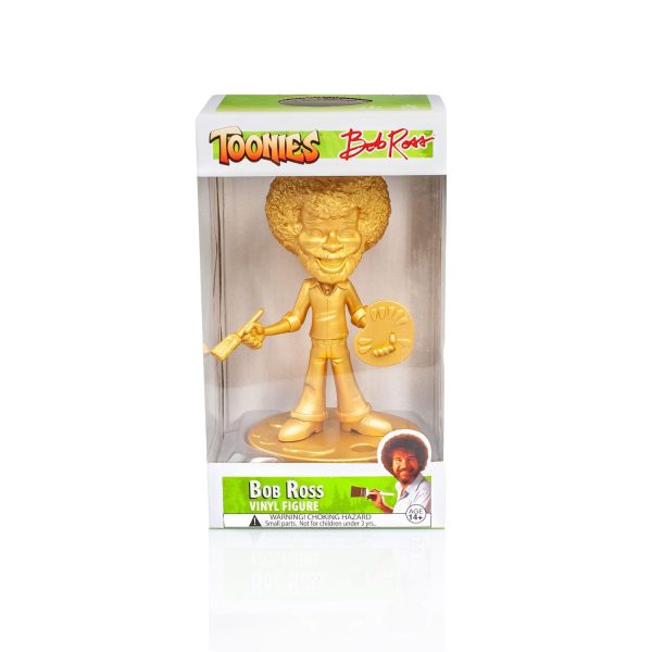 Bob Ross Happy Tree Collectible 6  Figure Statue by Toonies - Gold Variant Version Discount