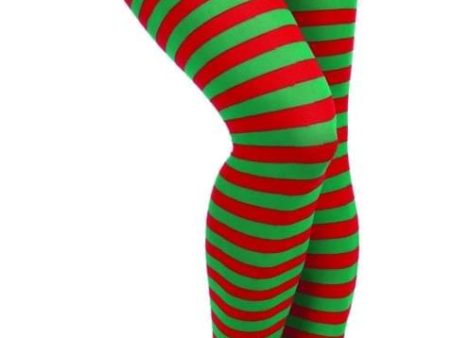 Red & Green Christmas Stockings Costume Accessory Discount