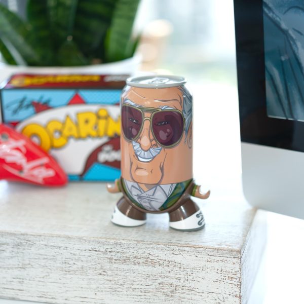 Stan Lee SodaZ Vinyl Can | Self-Balancing Collectible With Base | 5  Figure Fashion