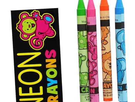 Neon Crayons 4-Pack on Sale