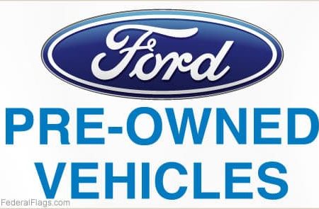 3x5 ft. Ford Pre-Owned Logo Flag Sale