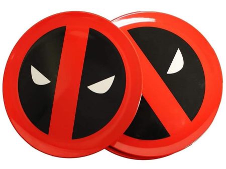 Marvel Dead Pool Round Plate 4-Piece Set Fashion