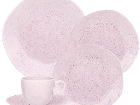 Ryo Pink Sand 20 Pieces Dinnerware Set Service for 4 Cheap