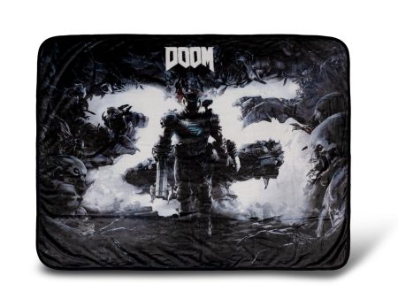 Doom Eternal Doomslayer 45x 60 Inch Fleece Throw Blanket Hot on Sale