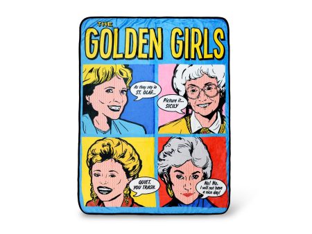 Golden Girls Pop-Art Throw Blanket | Golden Girls Quotes | 60 x 45 Inches on Sale