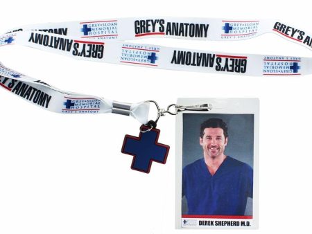 Greys Anatomy Derek Shepherd Lanyard w  Charm Online now