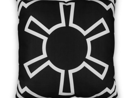 Star Wars Large Throw Pillow | Empire Imperial Symbol Design | 25 x 25 Inches Cheap