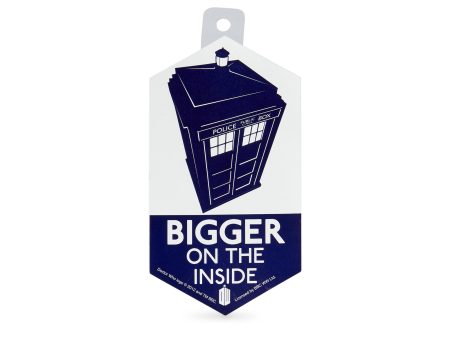 Doctor Who Sticker: Bigger On The Inside Hot on Sale