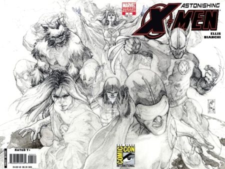 Sdcc 2008 Astonishing X-Men #25 Sketch Variant Fashion