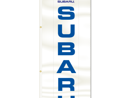 3x8ft Vertical Subaru Logo Flag   Double Sided Printing For Cheap