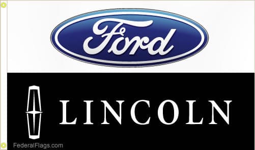 3x5 ft. Ford Lincoln Dealer Logo Flag Online Sale